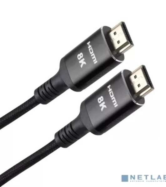 Кабель iOpen HDMI 19M/M,ver. 2.1 8KX60Hz (Econom) оплетка 1m ACG859B-1.0
