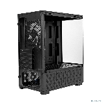 Компьютерный корпус Minitower ExeGate i3 SEA (mATX, без БП, 1*USB+1*USB 3.0, HD аудио, черный, 1 вент. 12см с RGb подсветкой, передняя и боковая панели - закаленное стекло), фото11
