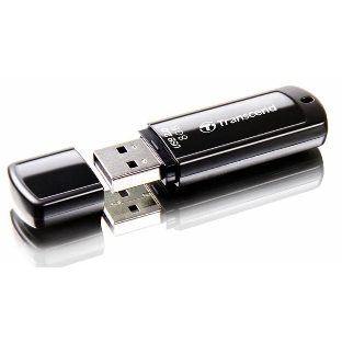 Флешка USB Transcend JetFlash 350 (TS8GJF350), 8Gb, USB 2.0, R/W 12/5, черный