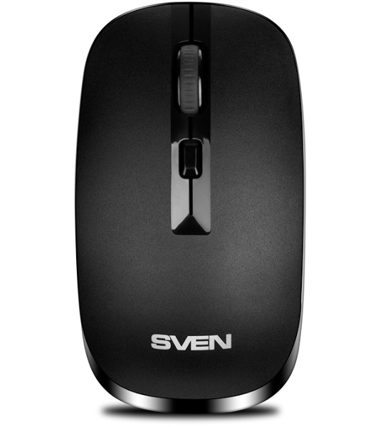 Мышь беспроводная SVEN RX-260W черный, 1600 dpi, радиоканал, USB, кнопки - 4