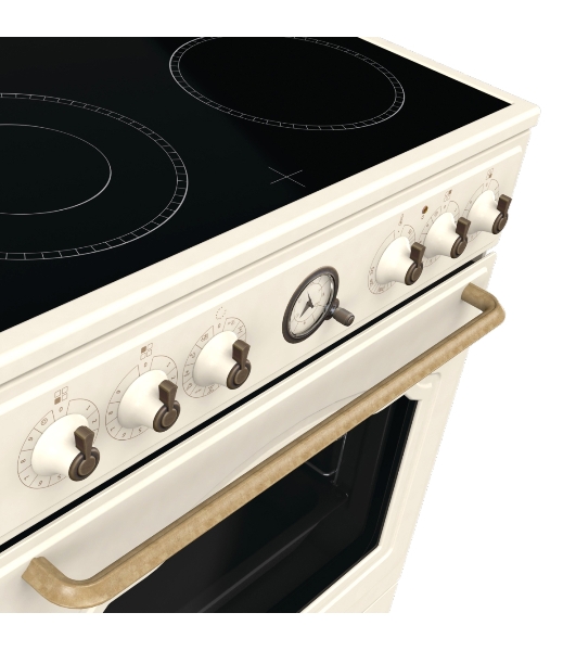 Плита электрическая Gorenje GECS6B70CLI бежевая, конфорок 4 электрических, духовка 71 л, 60 см x 85 см x 60 см