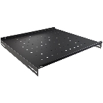 Полка стационарная NTSS NTSS-FS-600-BL 1U нагр.:60кг. 19' 350мм черный (упак.:1шт), фото2