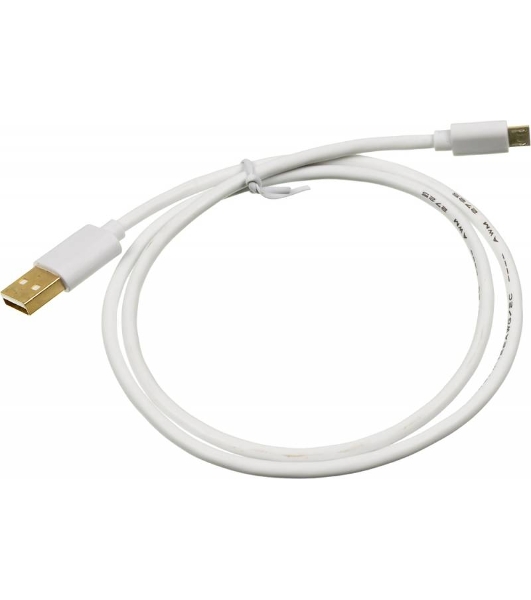 Кабель USB2.0 2A Square USB A (m)/micro USB B (m) 0.75м позолоченные контакты