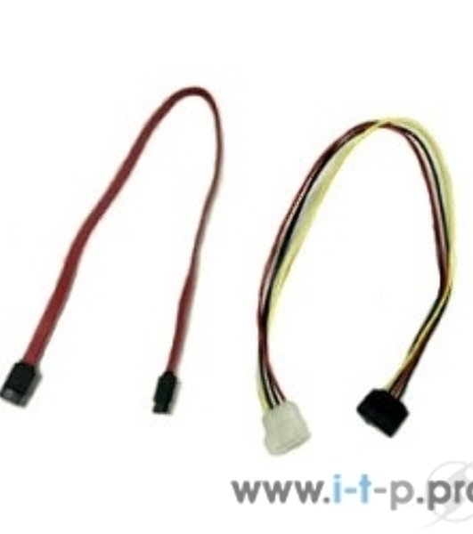 Кабель Gembird/Cablexpert SATA интерфейсный (48 см) 7pin/7pin и питания (15 см) 4pin/15pin