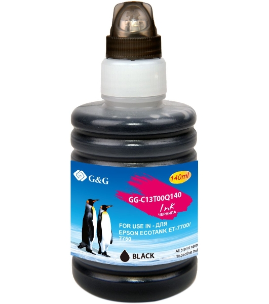 Чернила G&G GG-C13T00Q140 черный140мл для Epson EcoTank 7700/7750