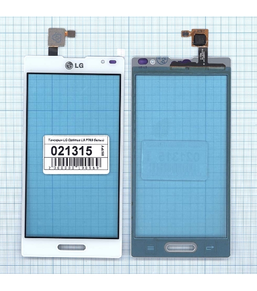 Сенсорное стекло (тачскрин) для LG Optimus L9 (P769), белое