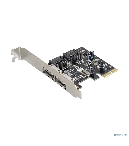 Контроллер ExeGate EXE-501 PCI-E 2.0, SATA3 6Gb/s, 2 int+2 ext (OEM)
