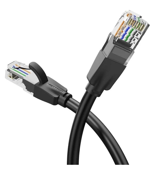 Патч-корд Vention прямой UTP cat.6, RJ45 - 8м. черный