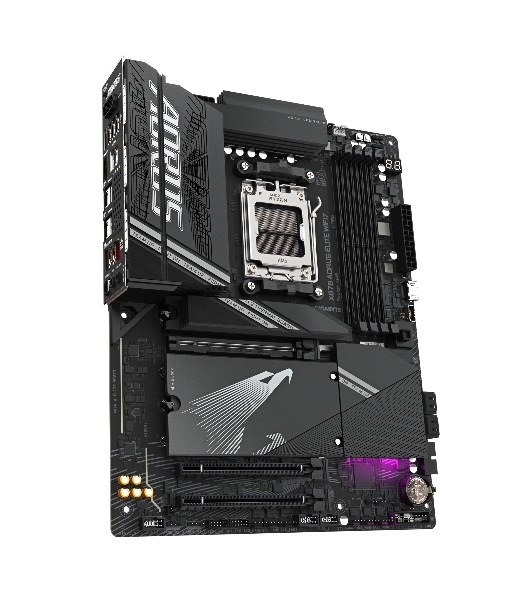 Материнская плата Gigabyte X870 A ELITE WIFI7, AM5, AMD X870, 4xDDR5, 4xSATA, 4xM.2, 1xPCI-E 5.0 x16, 1xPCI-E 4.0 x4, 1xPCI-E 3.0 x2, 1xHDMI, 1x 2.5Gb LAN, 4xUSB-A 3.2 Gen 1, 2xUSB-A 3.2 Gen 2, 4xUSB-A 2.0, 2xUSB-C 4.0, 2x3.5 мм, 7.1, ATX