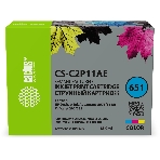 Картридж струйный Cactus CS-C2P11AE № 651 многоцветный (18мл) для HP 5575/5645 OJ 202/252, фото2
