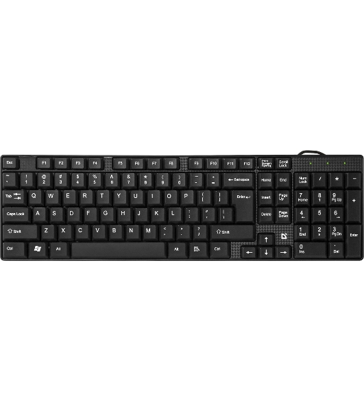 Клавиатура проводная Defender Accent SB-720, USB, черный