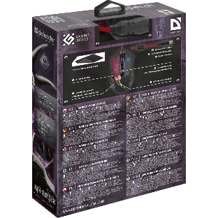 Мышь проводная Defender Sin'Sister GM-933 черный, 7200 dpi, USB, кнопки - 6