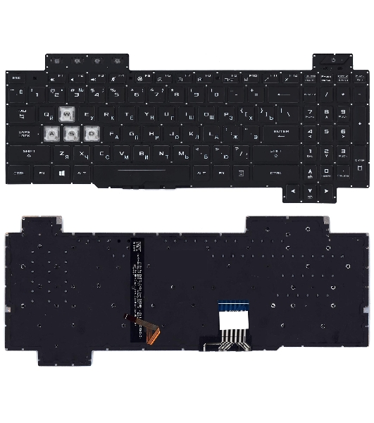 Клавиатура для ноутбука Asus ROG GL704 GL704GM черная c подсветкой