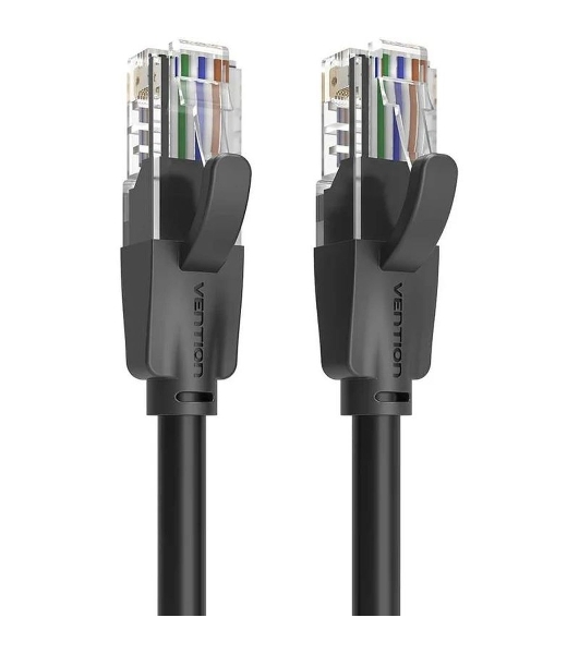 Патч-корд Vention прямой UTP cat.6, RJ45 - 8м. черный