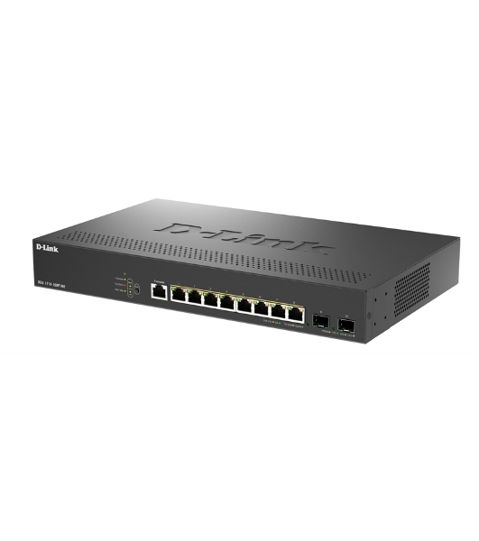 Коммутатор D-Link DGS-1210-10XP/ME/C1A, 8×1 Гбит/с + 2×10 Гбит/с SFP+, управляемый