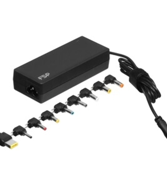 Адаптер питания FSP NB PRO 90W (FSP090-DBBN3) AC-DC 90W Adapter, Вход C6 (для ноутбучного кабеля), Кабель 1500мм, Выход 19V, в комплекте 9 переходников. RETAIL