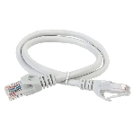 Коммутационный шнур (патч-корд) ITK PC01-C5EUL-05M, кат.5Е UTP, LSZH, 0,5м, серый, фото 1