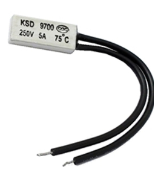 Термостат биметаллический KSD9700 5А/75 С нормально замкнутый
