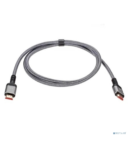 Кабель HDMI 19M/M,ver. 2.1 8KX60Hz (Econom) оплетка 1.5m iOpen ACG859A-1.5