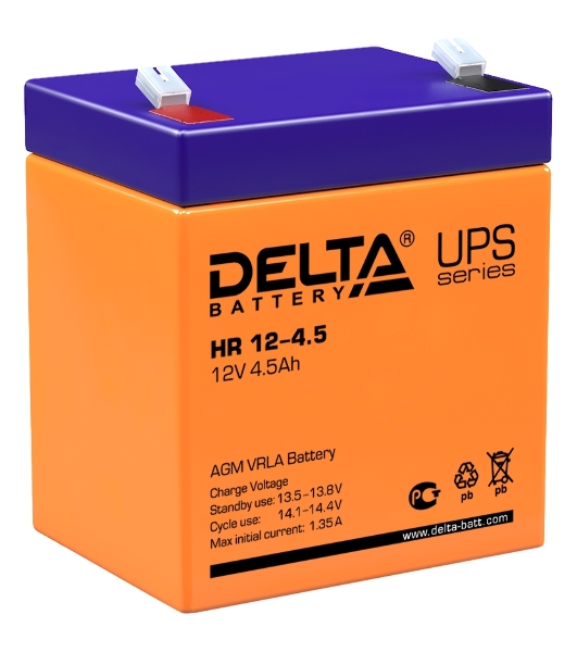 Батарея для ИБП Delta HR 12-4.5 (12V, 4.5Ah)