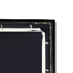 Экран для проектора S'OK SCFRV-266x150G 120' 16:9 на бархатной раме, High Contrast Gray, черная рама, фото12