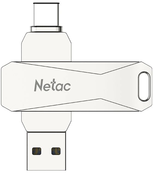 Флешка USB Netac U782C dual USB 3.0+TypeC 64Gb, retail version