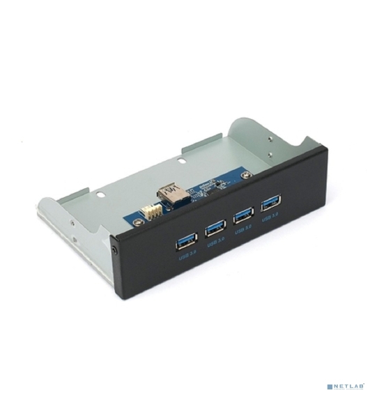 Планка USB 3.0 на переднюю панель 5.25' Gembird FP5.25-USB3-4A, 4xUSB-A 3.0, USB