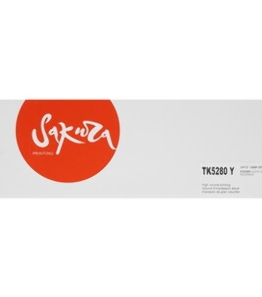 Картридж Sakura TK5280Y для Kyocera Mita ECOSYS P6235cdn, желтый, 11 000к.