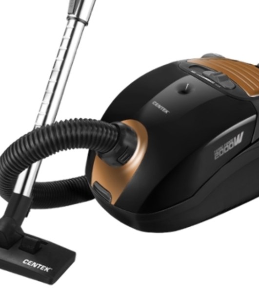 Пылесос Centek CT-2511 черный/желтый, 400/2000 Вт, уборка сухая, пылесборник мешок 2 л