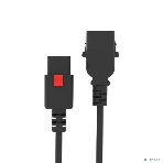 Кабель питания Filum FL-PC-CEE7/7-C13F-C1-0.5-BK с фиксацией, 3х1,0мм, 220В, 10А, черный, 0,5м, фото3