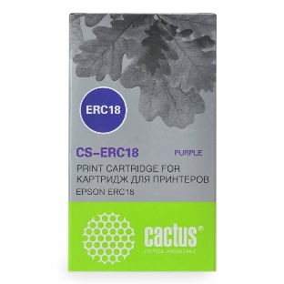 Картридж матричный Cactus CS-ERC18 фиолетовый 12.7мм, 12м для Epson ERC 18/Samsung ER4615-R