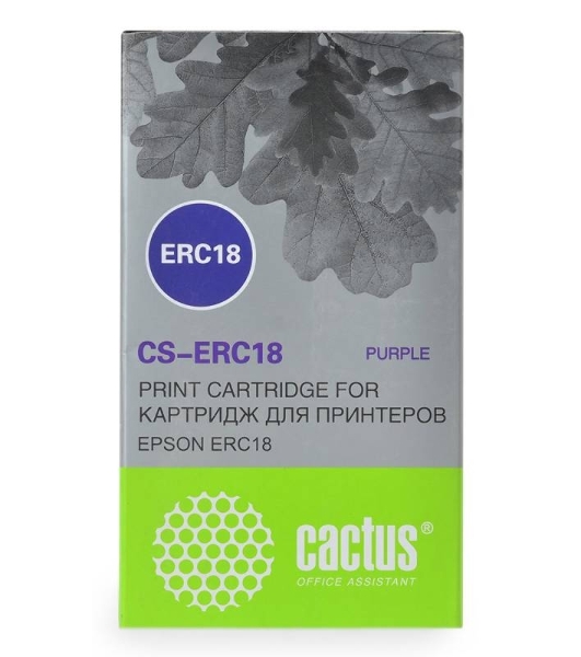 Картридж матричный Cactus CS-ERC18 фиолетовый 12.7мм, 12м для Epson ERC 18/Samsung ER4615-R