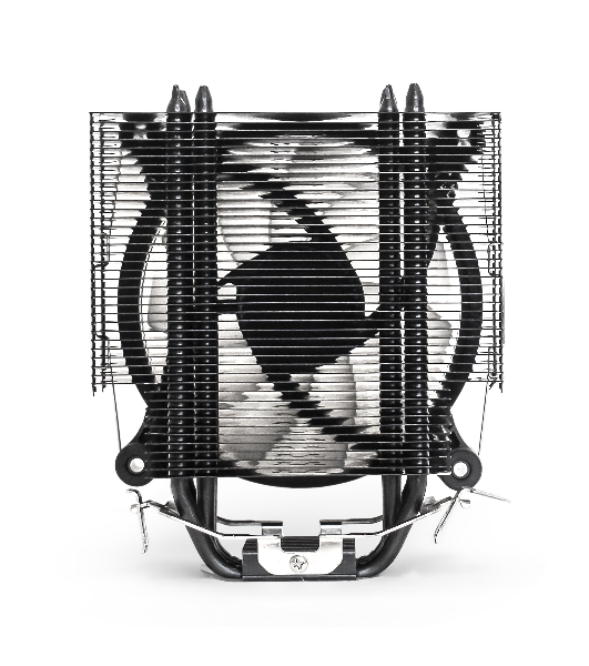 Кулер для процессора ExeGate Dark Magic EXX400V2-PWM.RGb серебристый, 120 мм, алюминий/медь, 2100 об/мин, 24 дБ, 4 pin, 140 Вт, 155 мм