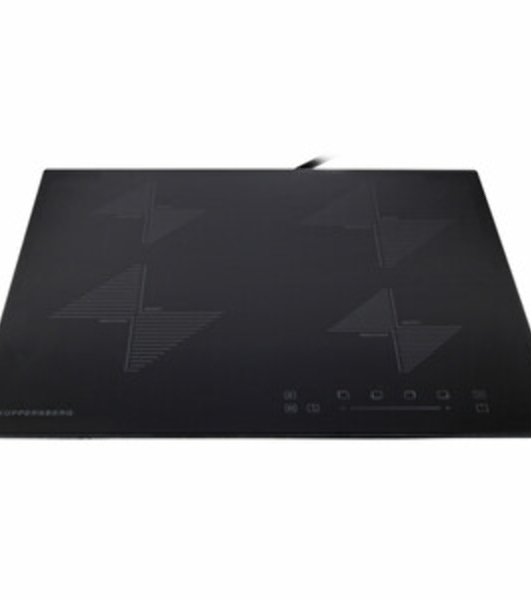 Индукционная варочная панель Kuppersberg ICS 604/ширина 60 см, 2 зоны 1,5 кВт(BOOSTER 2 кВт), 2 зоны 2 кВт(BOOSTER 3 кВт),электронное сенсорное управление + слайдер, 5 цифровых дисплев, 9 уровней мощности,автоматическое отключение,автоматика закипания,защита от детей/блокировка панели управления,индикаторы остаточного тепла, Таймер, Stop & Go, цвет черный/прямой край