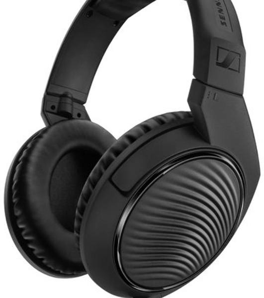 Проводные наушники Sennheiser HD 200 PRO черный, полноразмерные, jack 3.5 мм + 6.3 мм