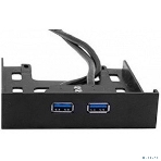 Планка USB на переднюю панель ExeGate U3H-615, 3,5', 2хUSB 3.0, черная, подсоединение к мат. плате, фото3