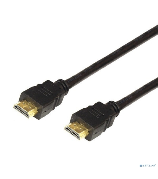 Кабель Rexant HDMI - HDMI 1.4, 10 м, Gold (PVC пакет)