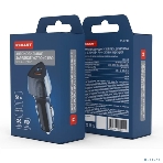 Автомобильное зарядное устройство с двумя портами Rexant (USB-A QC 3.0 + USB-C PD) со световой индикацией, 51Вт, черное, фото3