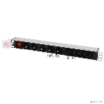 Блок розеток Rem-10 с выкл., 4 Sсhuko, 6 IEC 60320 C13, 10 A, алюм., 19', шнур 1,8 м. IEC 60320 C14 (R-10-4S-6C13-V-440-1.8), фото11