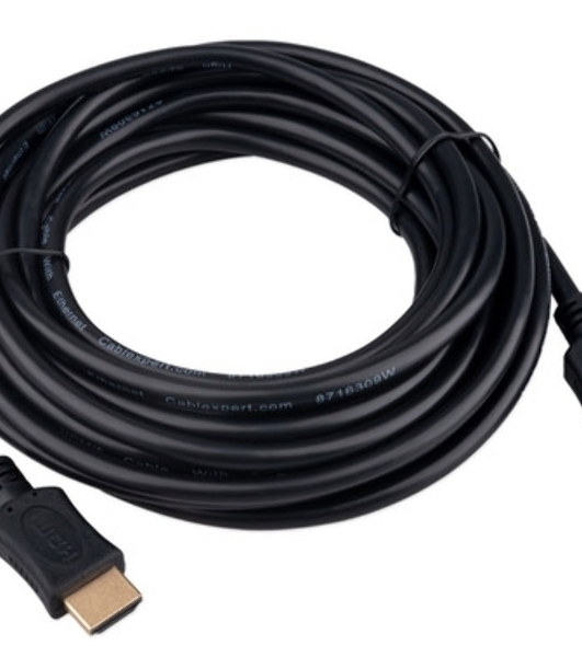 Кабель HDMI Cablexpert CC-HDMI4L-5M, 19M/19M, v2.0, Light, позол.контакты, экран, 5м, черный, пакет