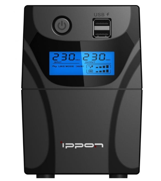 Источник бесперебойного питания Ippon Back Power Pro II 600 360Вт 600ВА черный