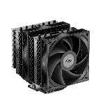 Кулер для процессора PCCooler RT620 BK (250W, 4-pin PWM, 157mm, Al/Cu, 6x6mm, 2x120mm, 73.32CFM, 34.9dBA, 2200RPM, S: 1851/1700/1200/115X, AM5/AM4, black), фото10