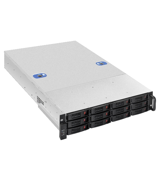 Серверная платформа ExeGate Pro 2U660-HS12 <RM 19', высота 2U, глубина 660, Redundant БП 2x1200W, 12xHotSwap>