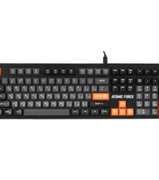 Клавиатура проводная игровая Defender Atomic Force GK-005 RU,чер/сер,108кн+FN,радуж,1.5м