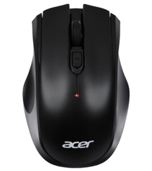 Мышь беспроводная Acer OMR030 черный, 1600 dpi, радиоканал, USB, кнопки - 4