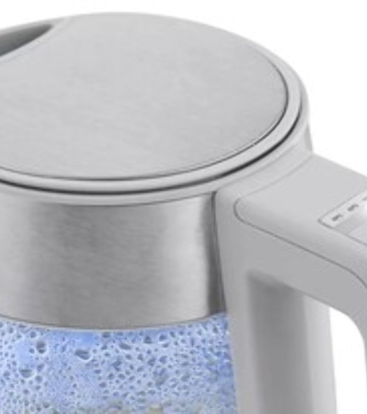 Чайник электрический Haier HK-501 1.7л. 2400Вт серый корпус: стекло/пластик (TD0036930RU)