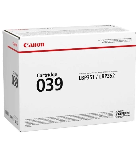 Картридж лазерный Canon Cartridge 039BK (0287C001) черный (11000 стр.) для Canon LBP351x/352x