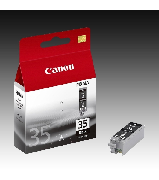 Картридж струйный Canon PGI-35Bk (1509B001) черный (9.30 мл, 200 стр.) для Canon PIXMA iP100, iP110