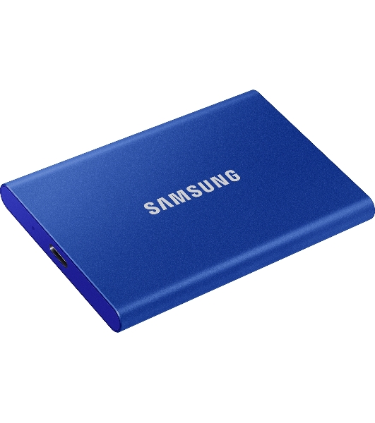 Внешний SSD Samsung T7, 1TB, USB 3.2 Gen 2 Type-C, R/W 1050/1000, синий