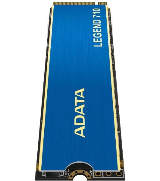 Накопитель SSD ADATA LEGEND 710, 256Gb, PCIe 3.0 x4, M.2 2280, NVMe, R/W 2100/1000, с радиатором